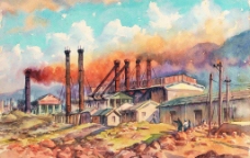 炼铁厂外景图片