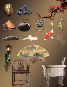 中国风传统工艺元素图片