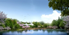 景观设计湖边休闲景观环境设计图片