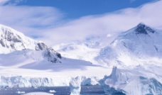 雪地素材冰山背景图片