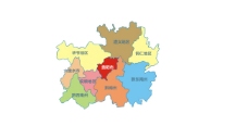 psd源文件贵州地图