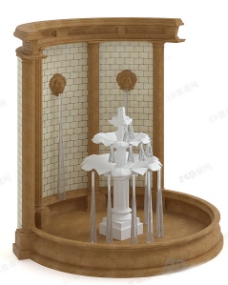 喷泉3d模型