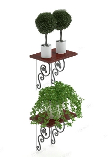 盆栽 3d模型