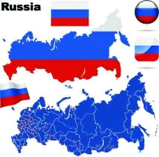 psd源文件俄罗斯地图图标