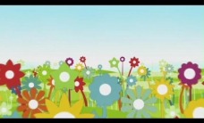 视频模板卡通花朵视频素材图片