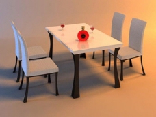 餐桌组合餐桌椅组合素材