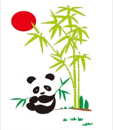底图熊猫竹图片