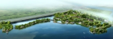 杭州西湖鸟瞰图图片