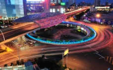 交通 城市 夜景图片