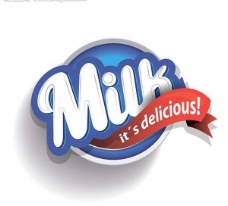 促销广告牛奶标志图片