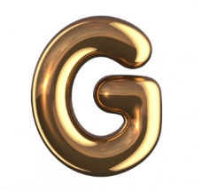 金属字母g图片
