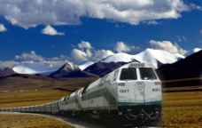 雪山青藏铁路图片
