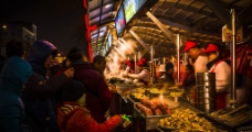 北京东华门小吃一条街图片