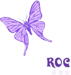 紫色蝴蝶印花
