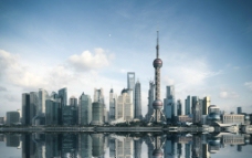 上海东方明珠塔等地标图片