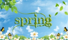 spring春季海报图片