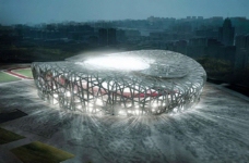 北京夜景北京奥运场馆鸟巢夜景3D模型下载