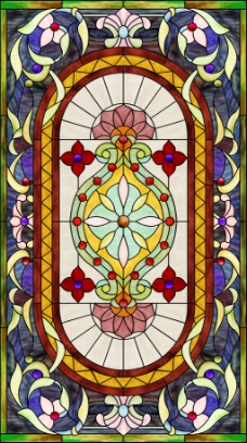 图片素材蒂凡尼教堂玻璃