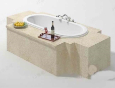 豪华浴缸3D模型