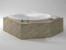 3D豪华浴缸模型素材