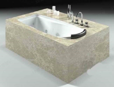 豪华浴缸模型