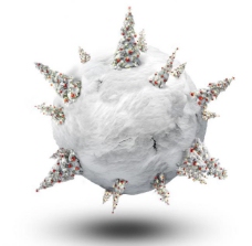 企业文化圣诞雪球上的圣诞树图片