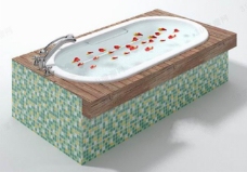 豪华浴缸模型
