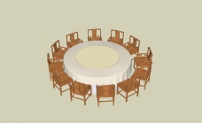 中式餐桌组合图片