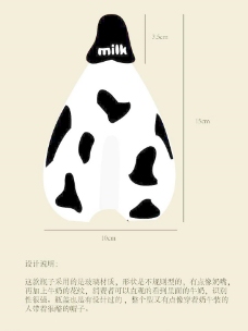 牛奶瓶型设计图片