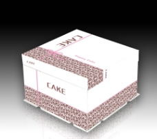 方形蛋糕盒（平面图）图片