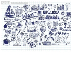 创新思维创意灵感商务图标图片