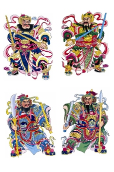 中国传统门神财神高清图片3