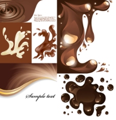 咖啡图案——矢量素材