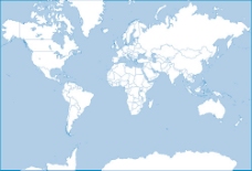 @世界世界地图剪影矢量素材