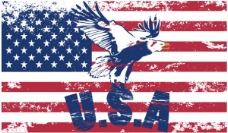 设计素材美国国旗设计矢量素材4