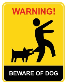 家犬小心狗咬图标图片
