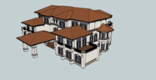 SKP别墅模型skp格式