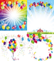气球节日背景